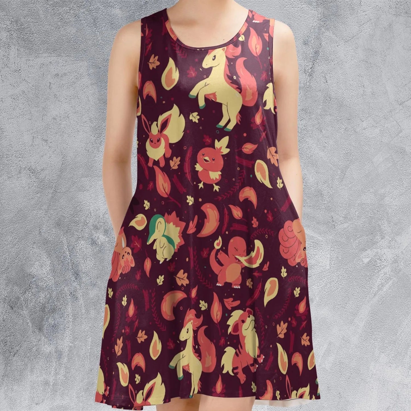 Casual Sleeveless Dress - JND69ZEP