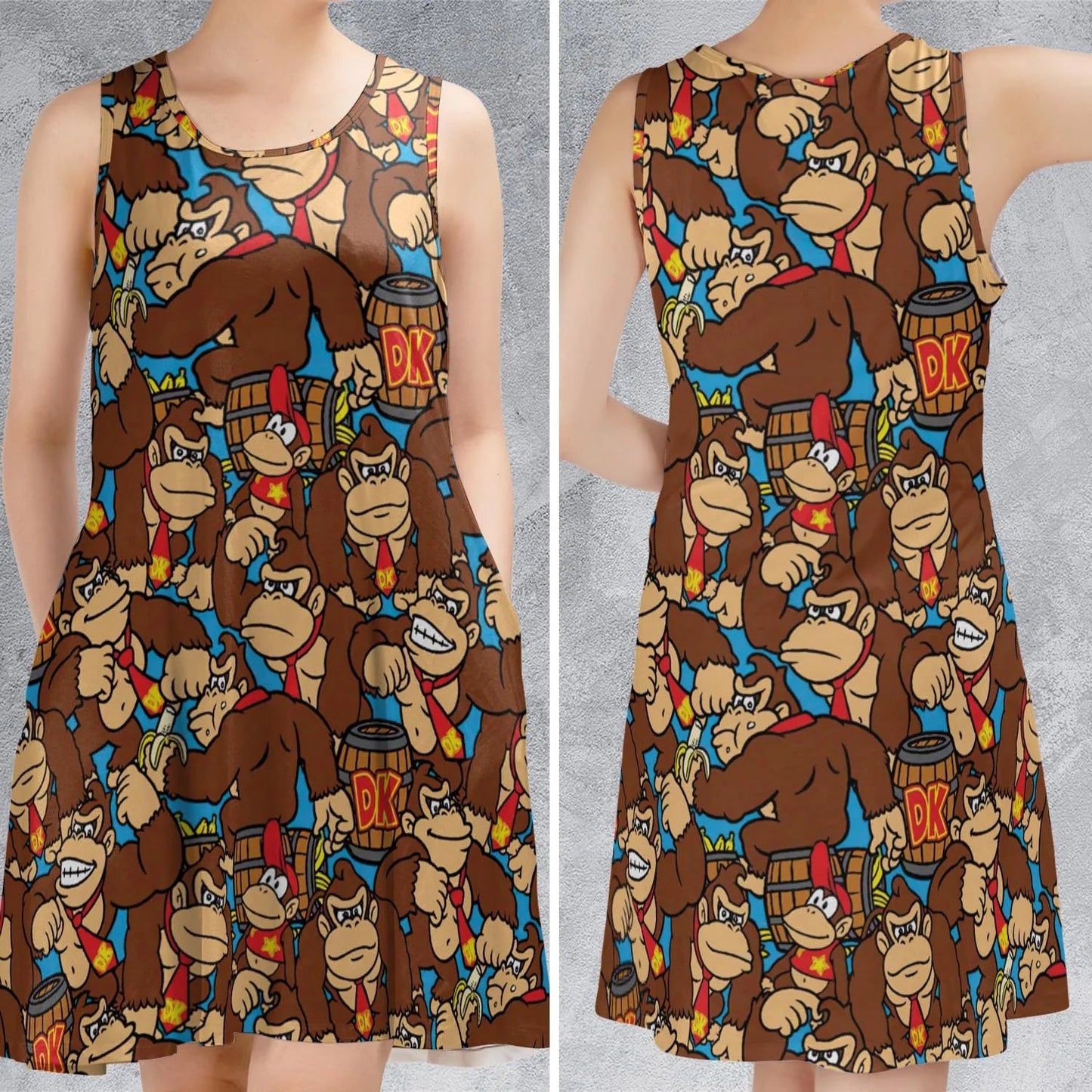 Casual Sleeveless Dress - 3T8FVGT9
