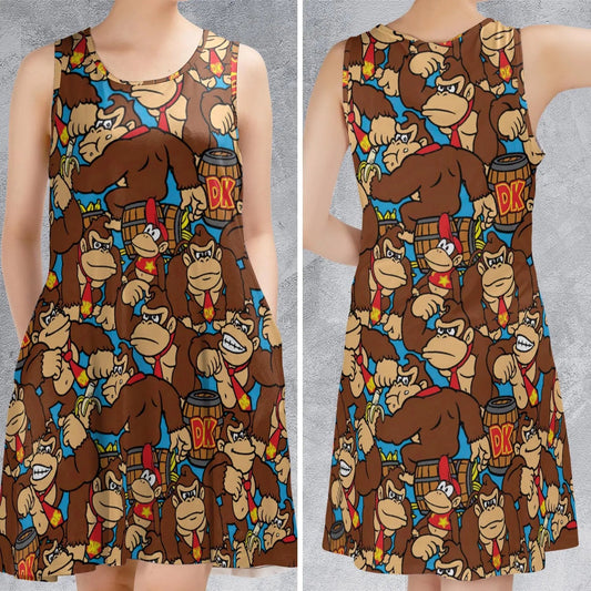 Casual Sleeveless Dress - 3T8FVGT9