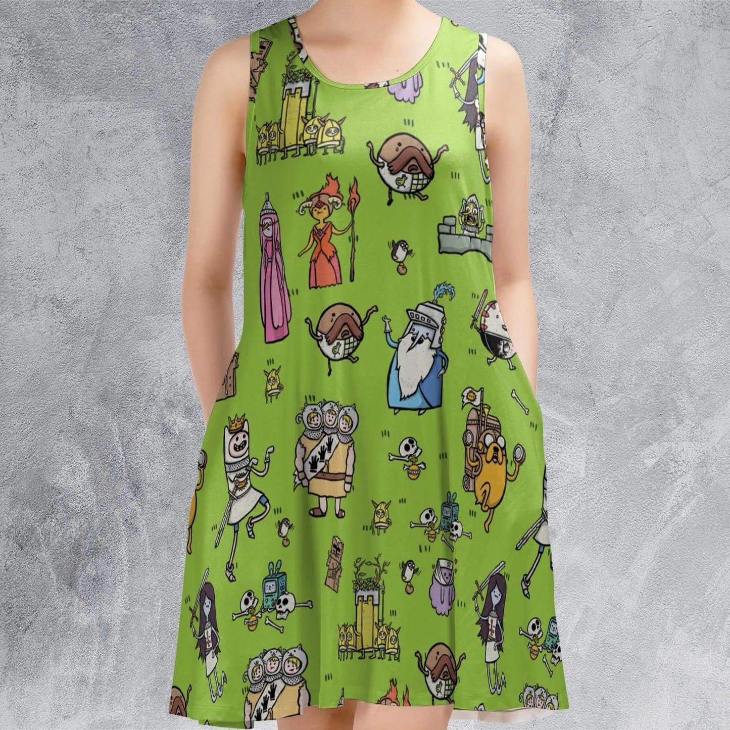 Casual Sleeveless Dress - XBNPEWPW