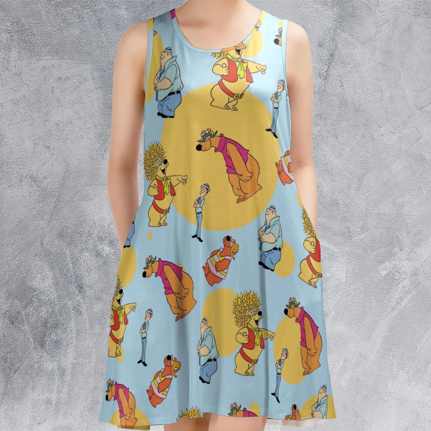 Casual Sleeveless Dress - H3HFATNM
