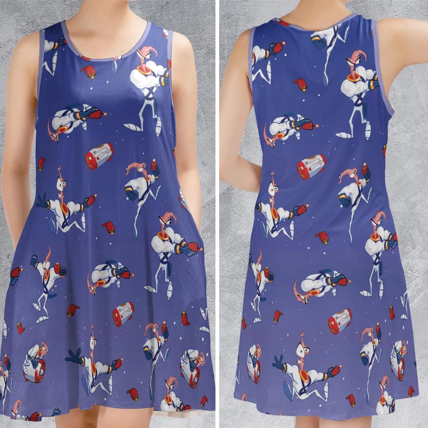 Casual Sleeveless Dress - C7XM8FS2