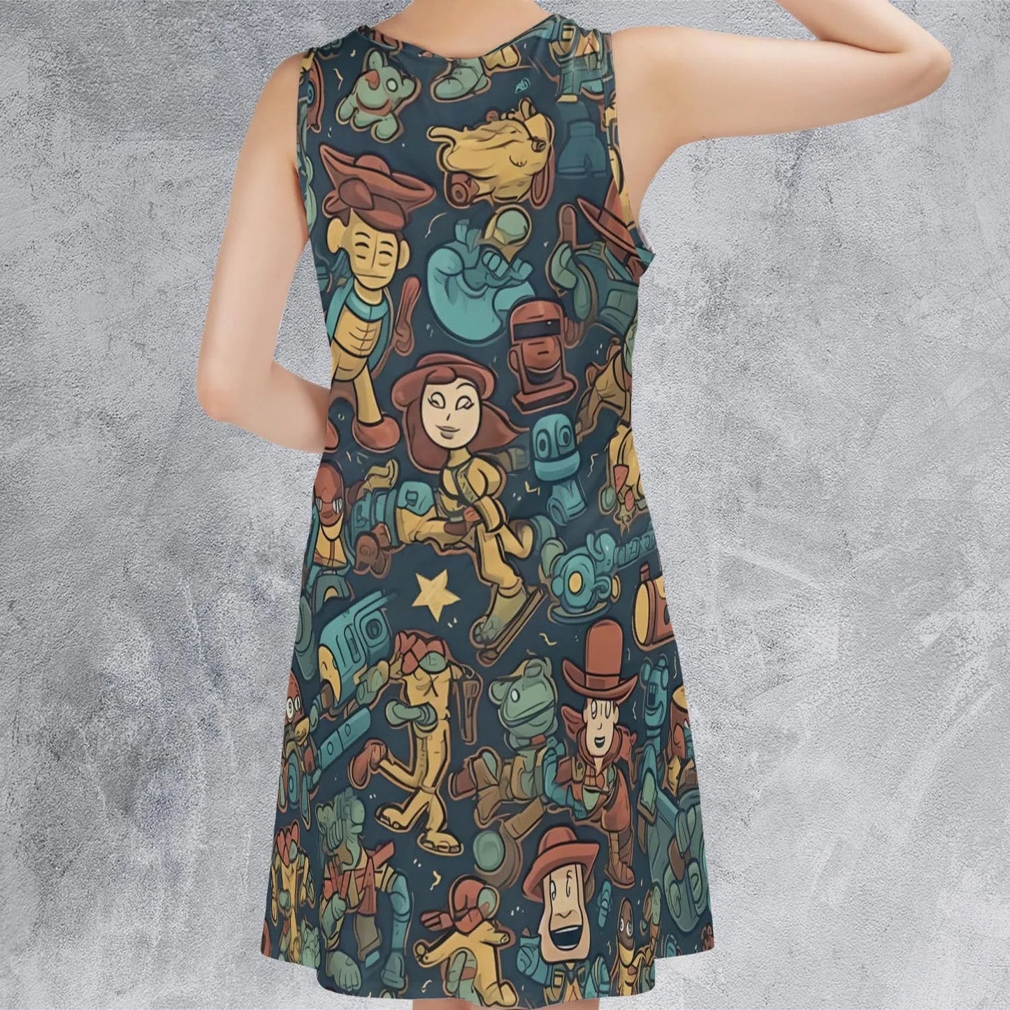 Casual Sleeveless Dress - HHCGR3DL
