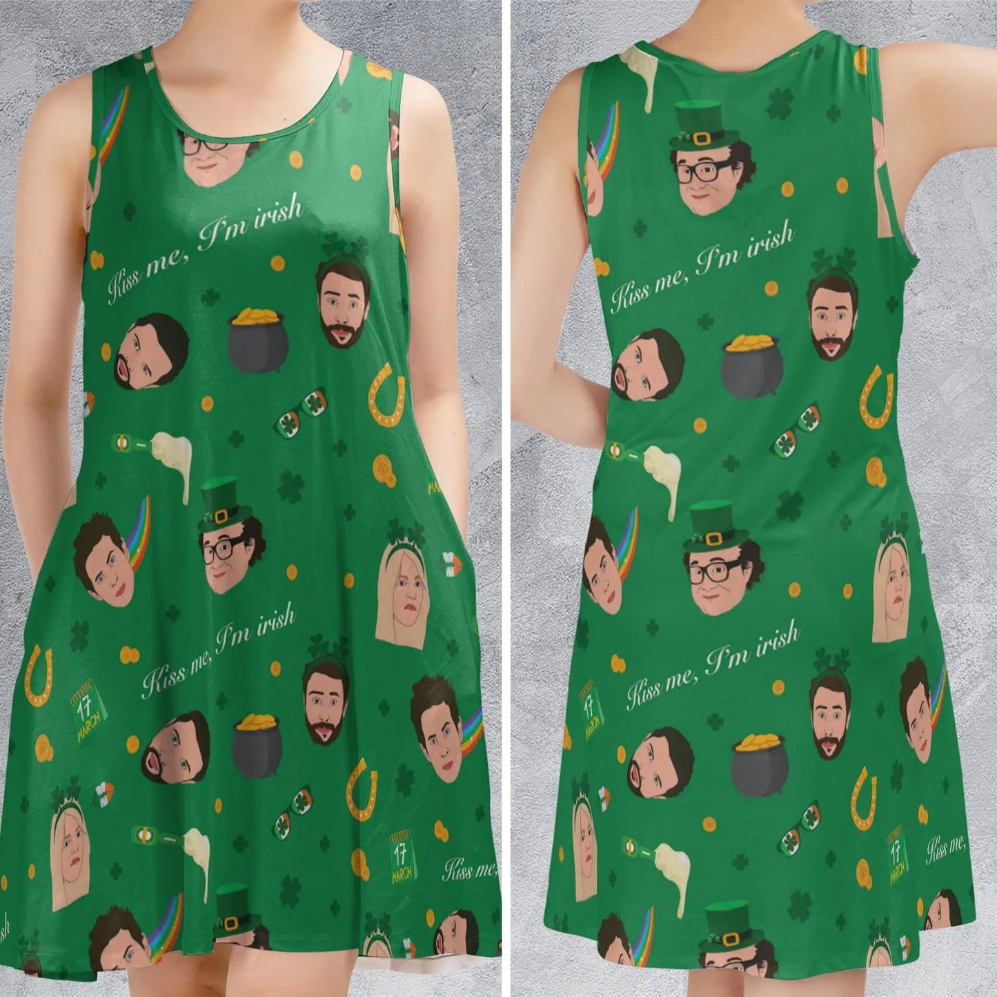 Casual Sleeveless Dress - VWCUPNW5