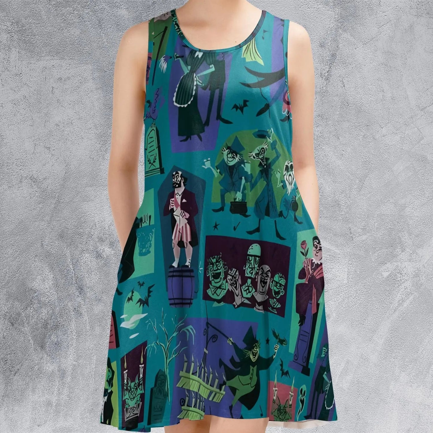 Casual Sleeveless Dress - D5YXSVJ9