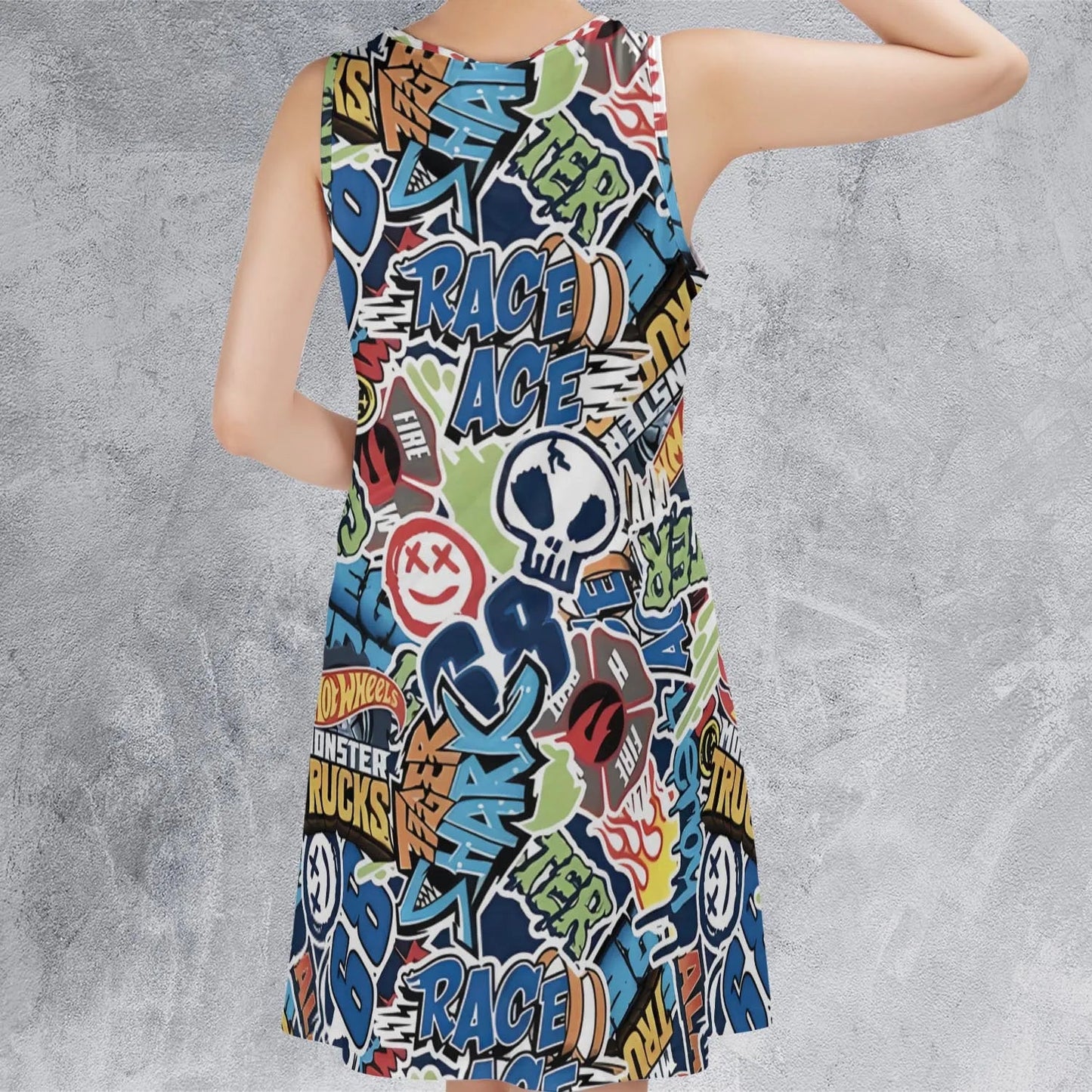 Casual Sleeveless Dress - KBRD46SB