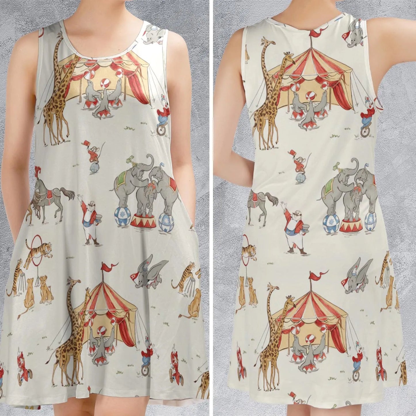 Casual Sleeveless Dress - PW9VXYXZ