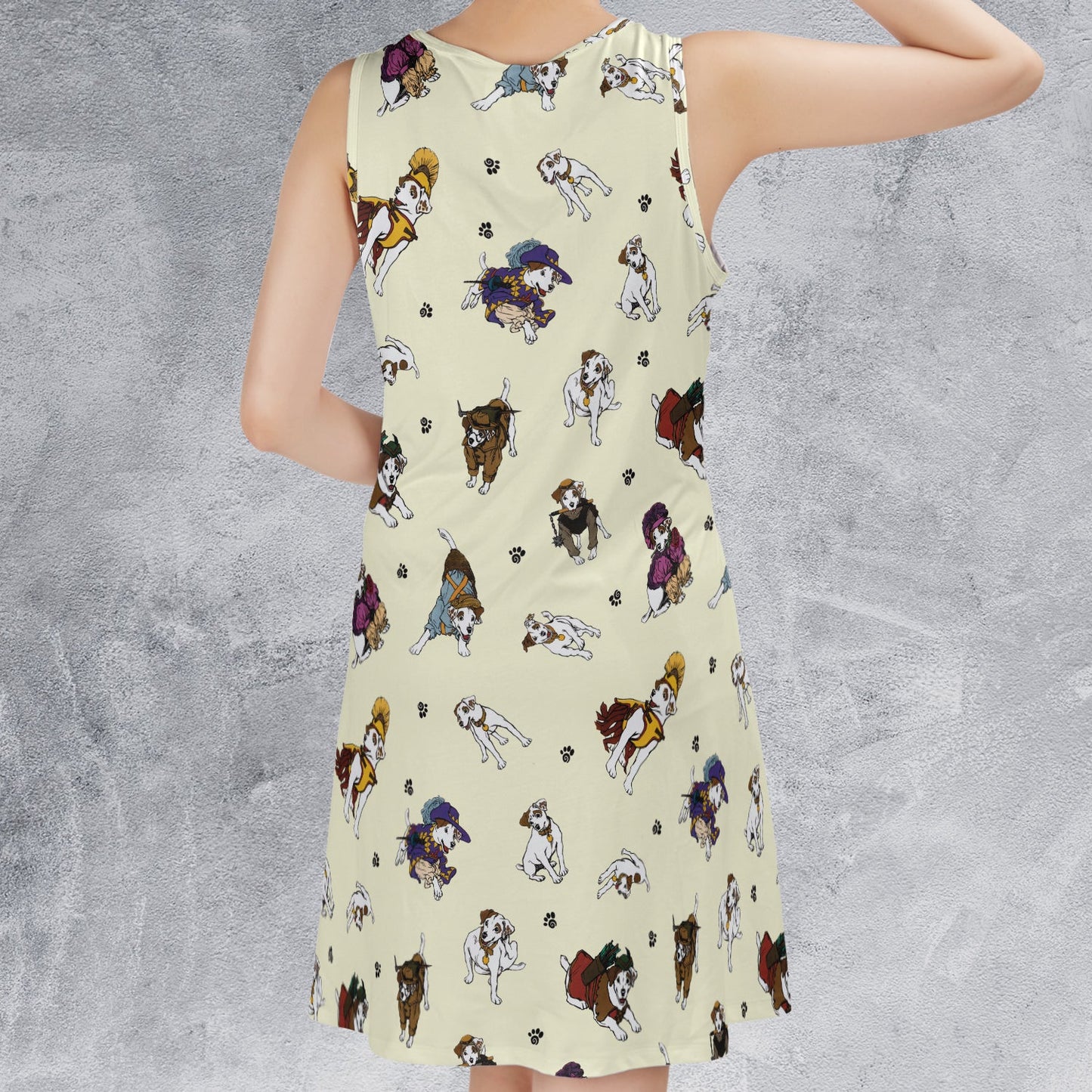 Casual Sleeveless Dress - Y9XKC7VB