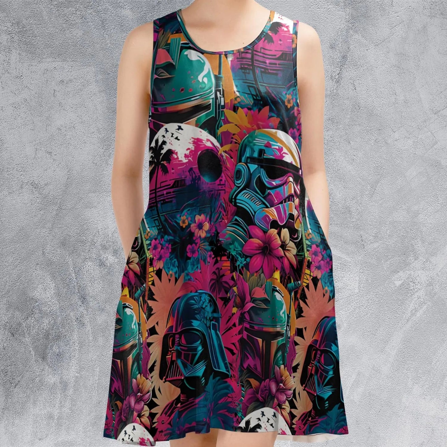 Casual Sleeveless Dress - A1AAG6V9