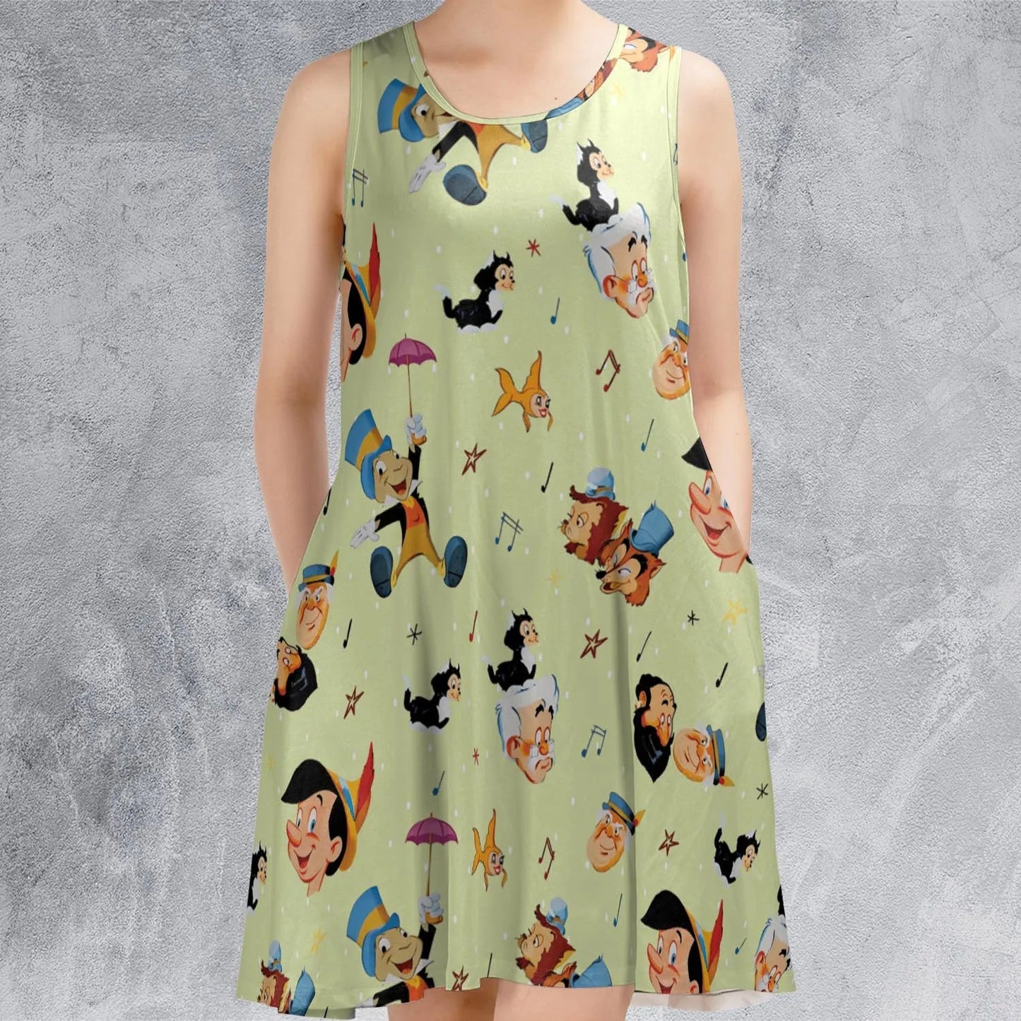 Casual Sleeveless Dress - ZRNDE2ZS