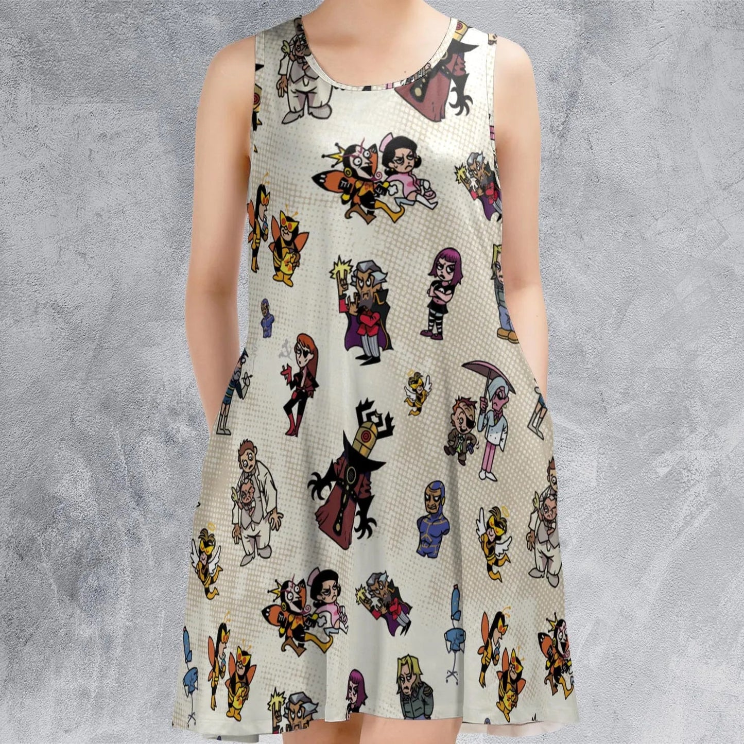 Casual Sleeveless Dress - 6ZTJYDNA