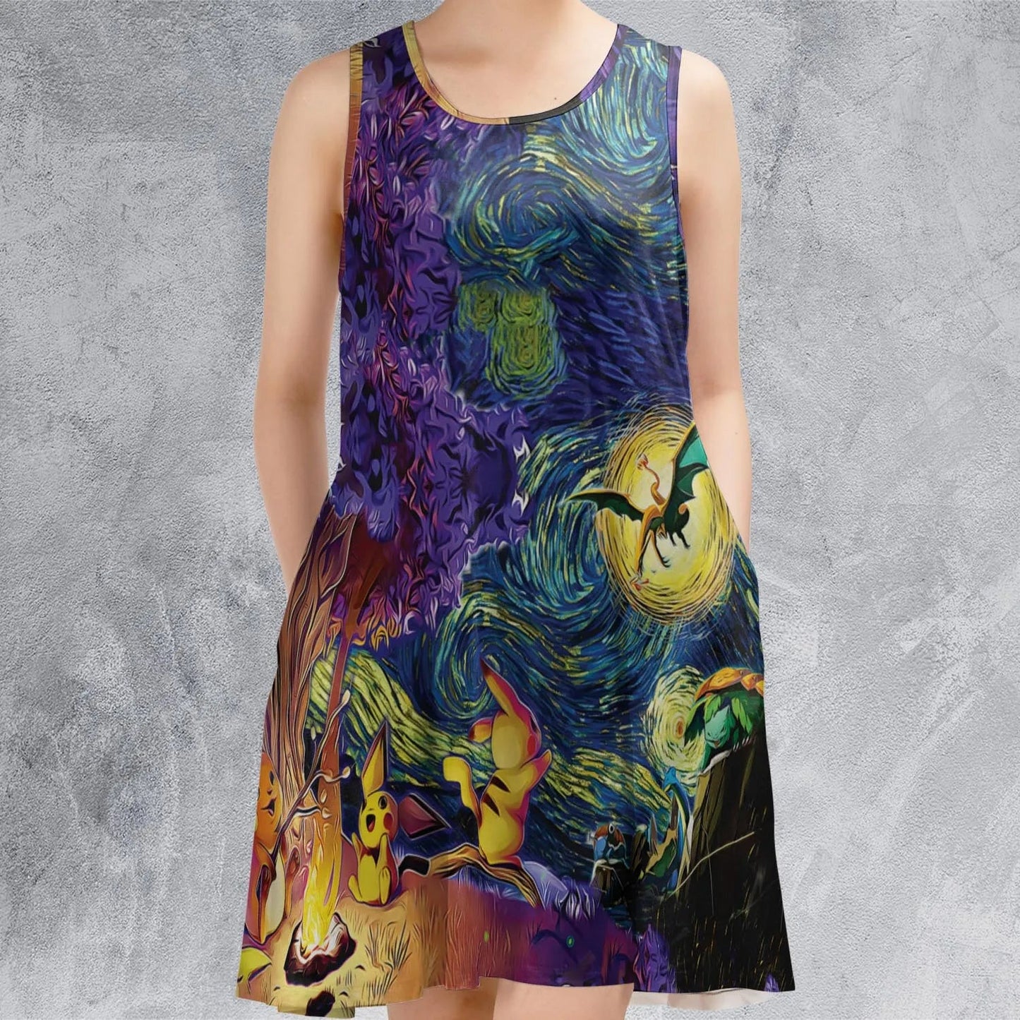 Casual Sleeveless Dress - CW6JC8YR
