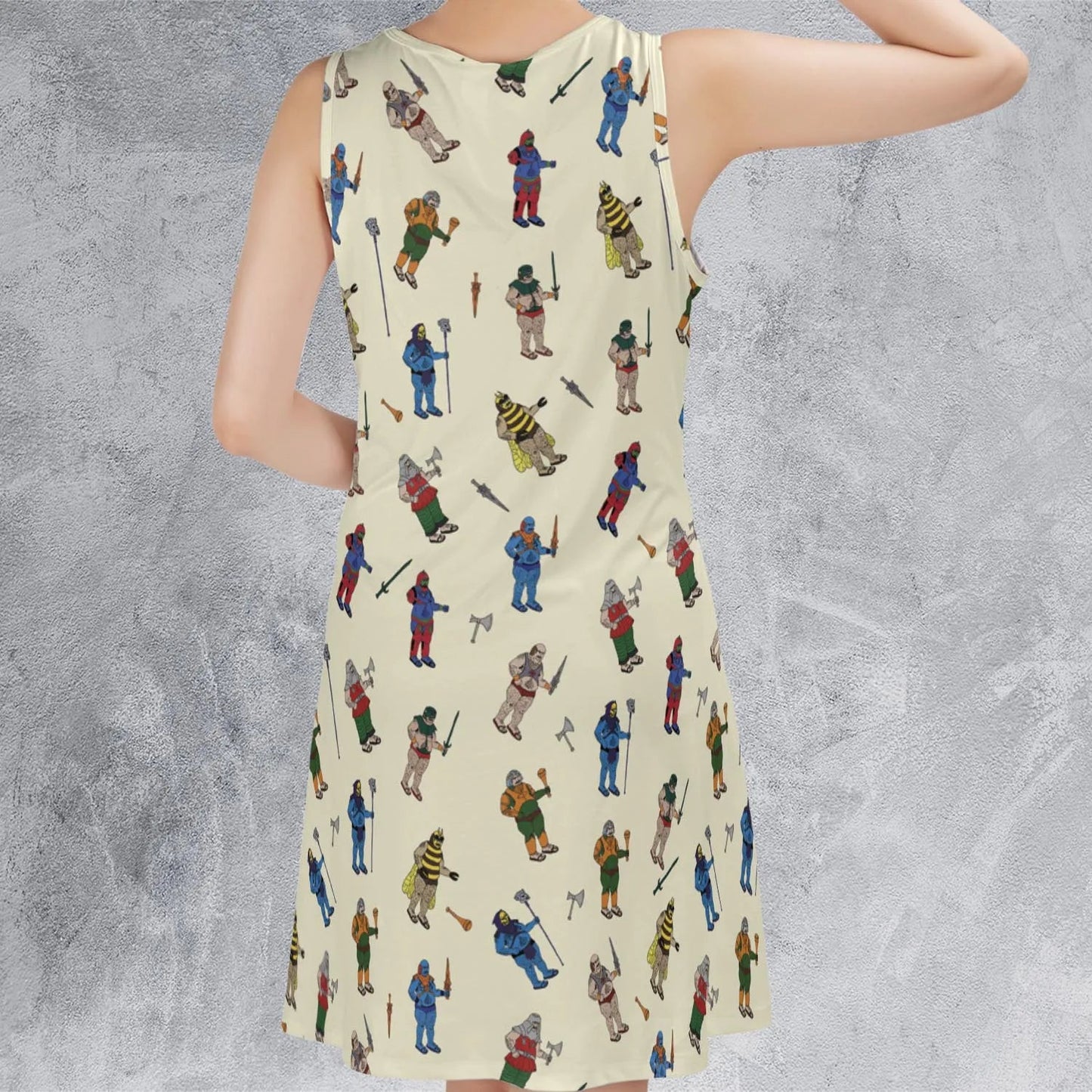 Casual Sleeveless Dress - F9A2N8BM