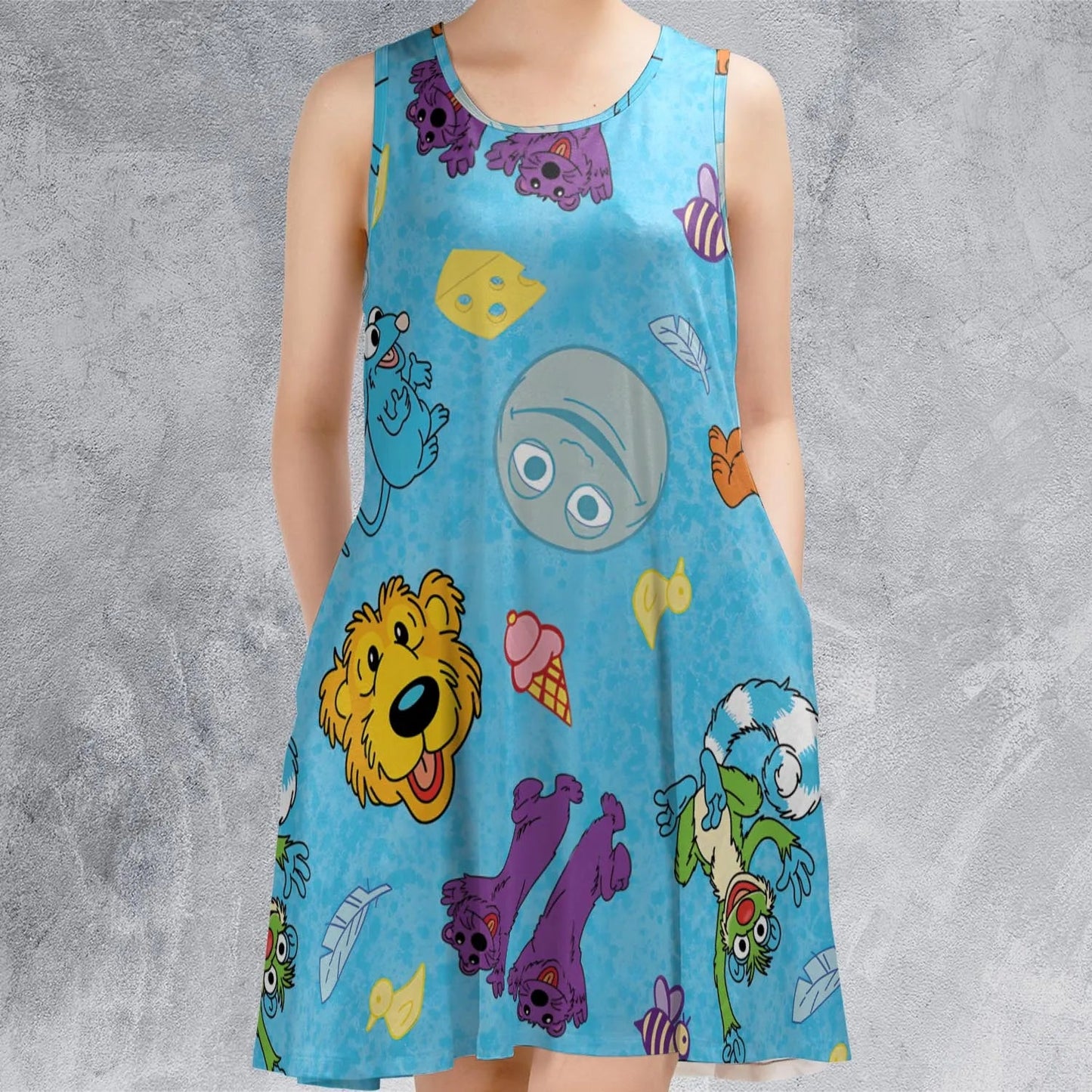 Casual Sleeveless Dress - KAJ56V4B