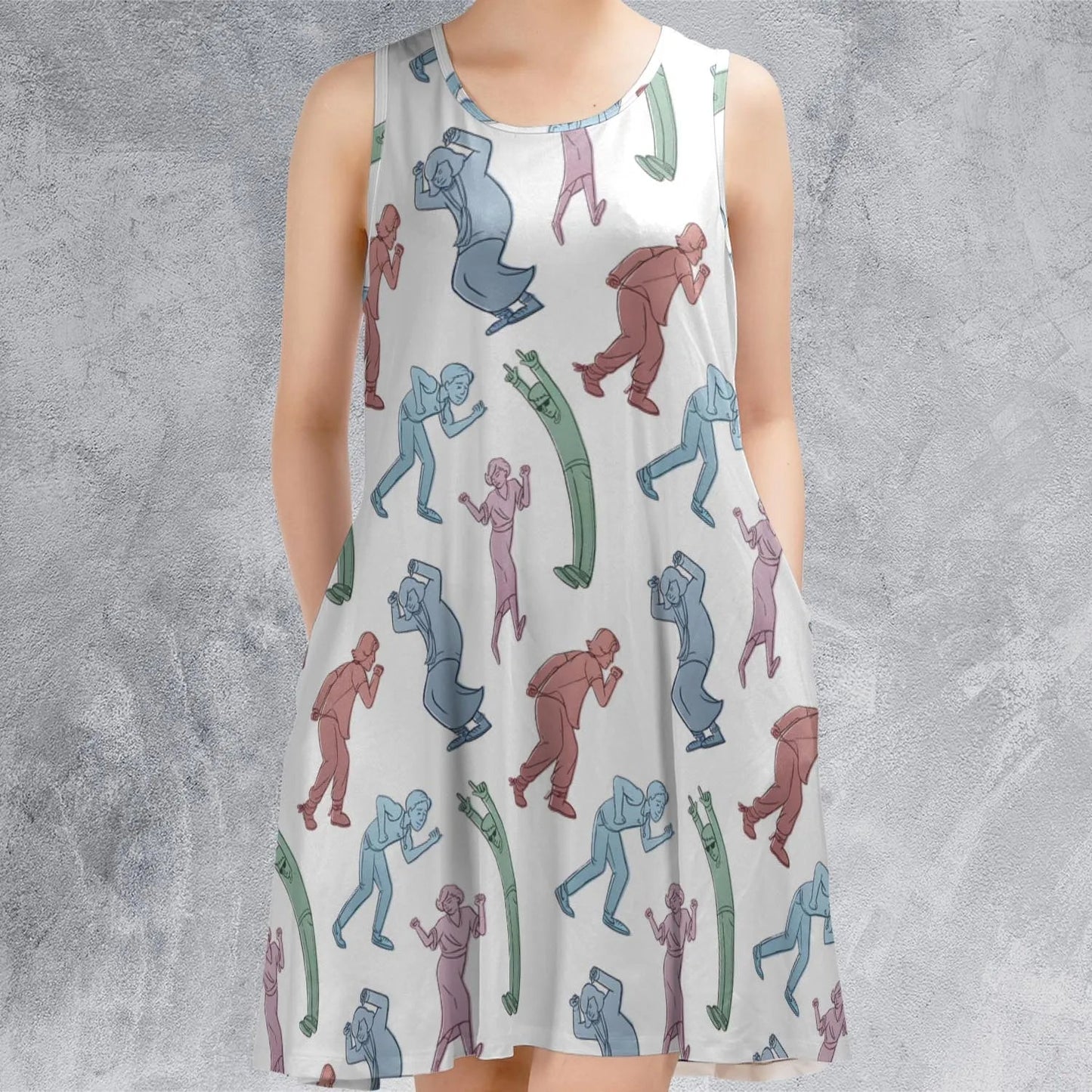 Casual Sleeveless Dress - VFKXJKS8
