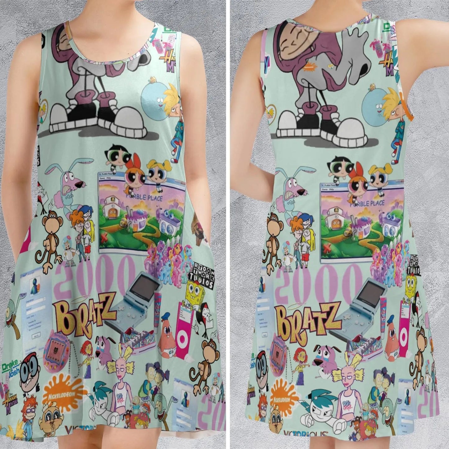 Casual Sleeveless Dress - 4DJPBYLM