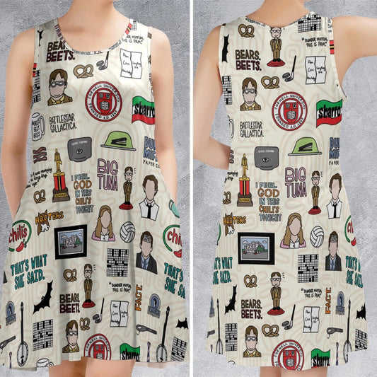 Casual Sleeveless Dress - AH6NWEDR