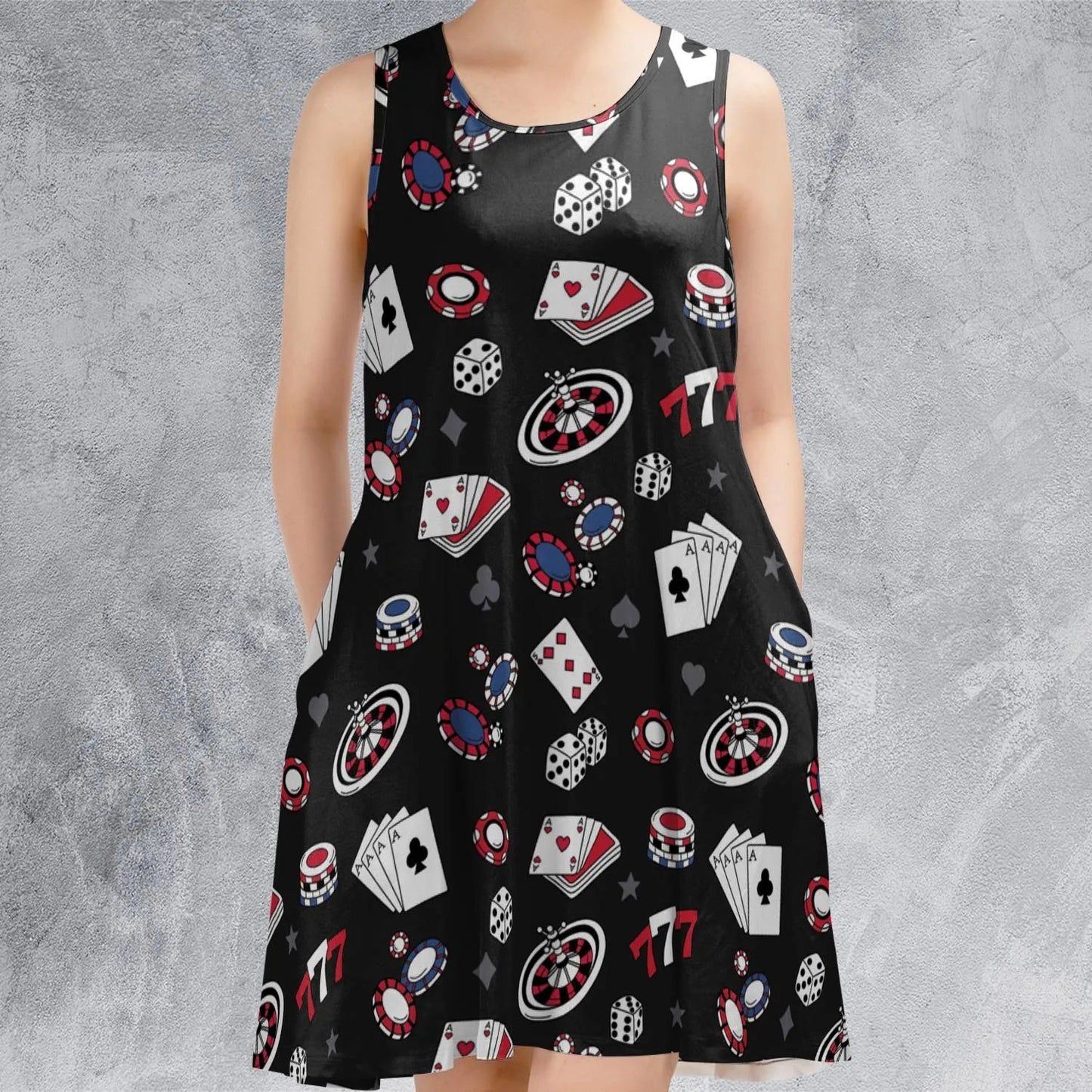 Casual Sleeveless Dress - RYRF51PD