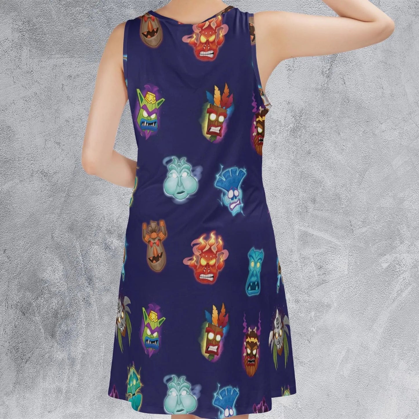 Casual Sleeveless Dress - 74K75UUU