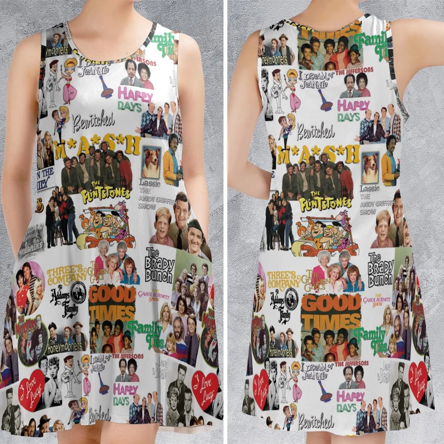Casual Sleeveless Dress - 5SSVA55W