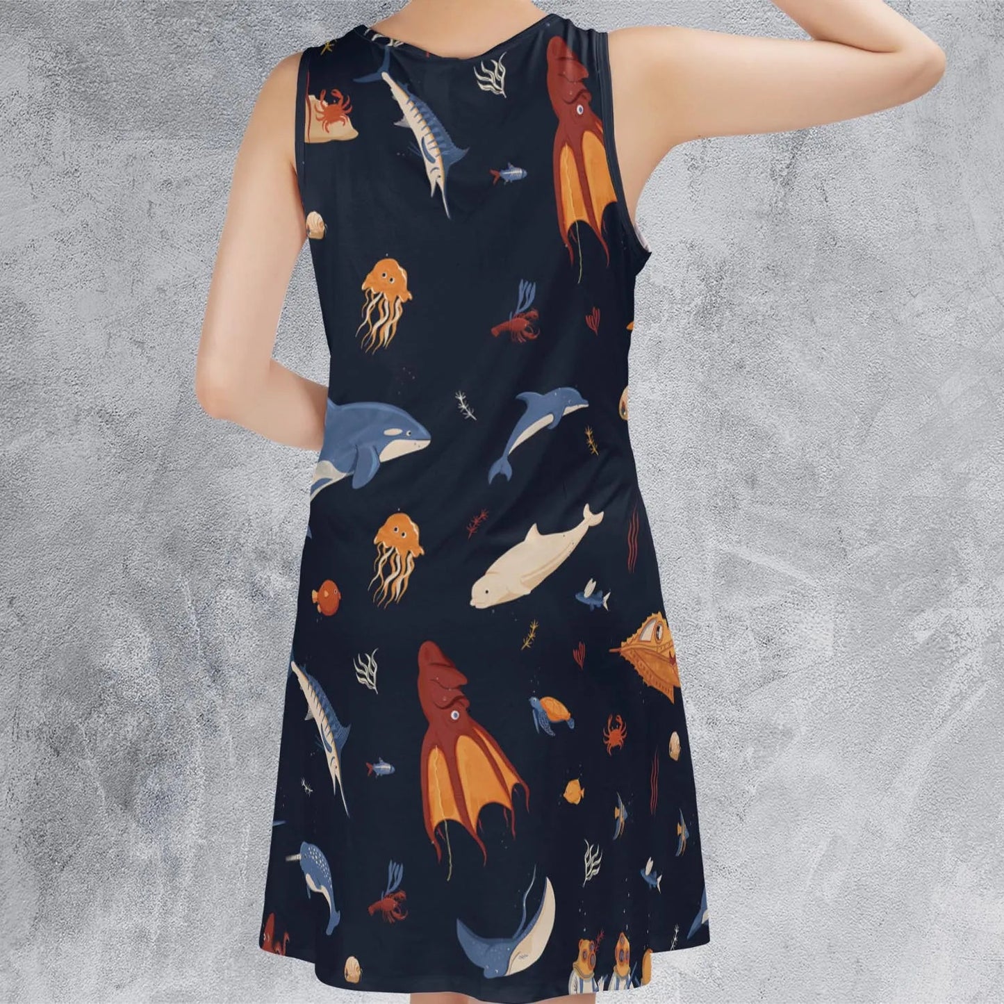 Casual Sleeveless Dress - NAL32KT5