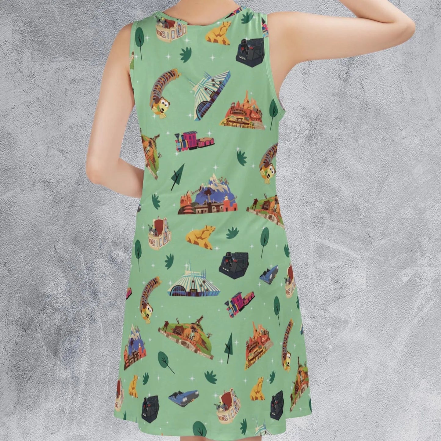 Casual Sleeveless Dress - DFMSBP71