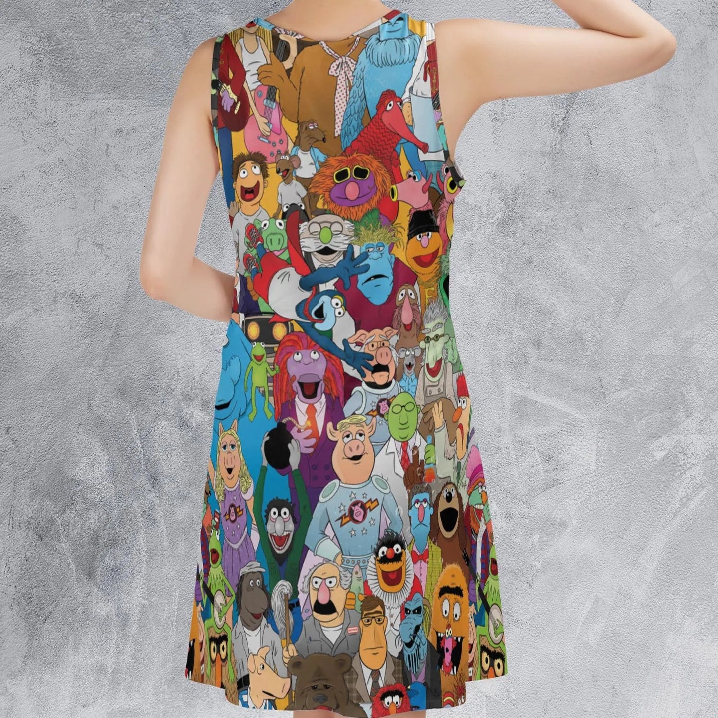Casual Sleeveless Dress - FGFB1BZU