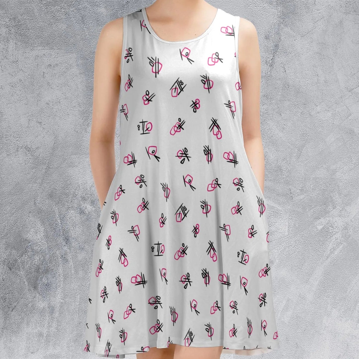 Casual Sleeveless Dress - 3U1FTHRK
