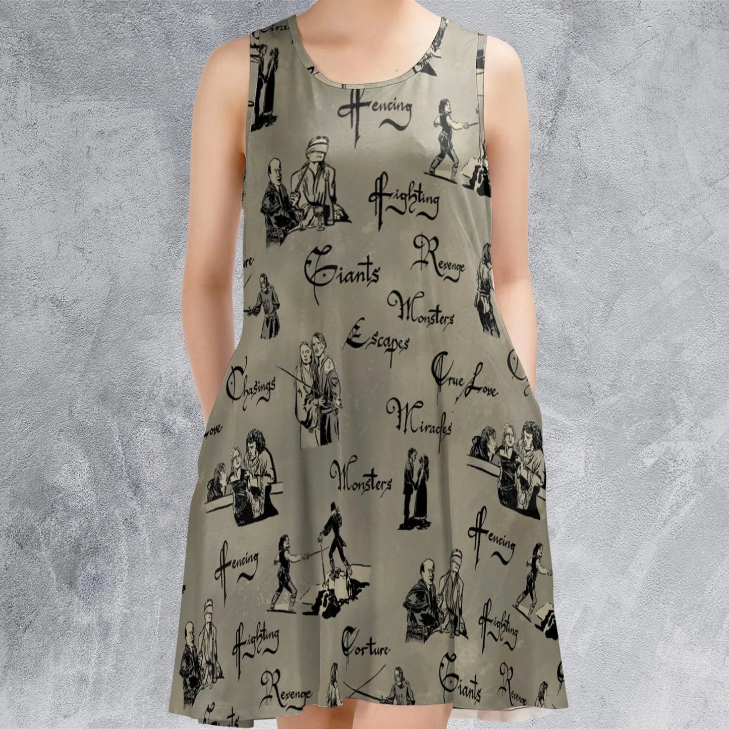Casual Sleeveless Dress - 37JYZ4A8