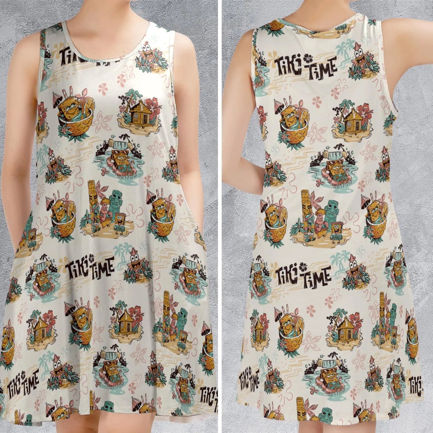 Casual Sleeveless Dress - PW1JTYVW