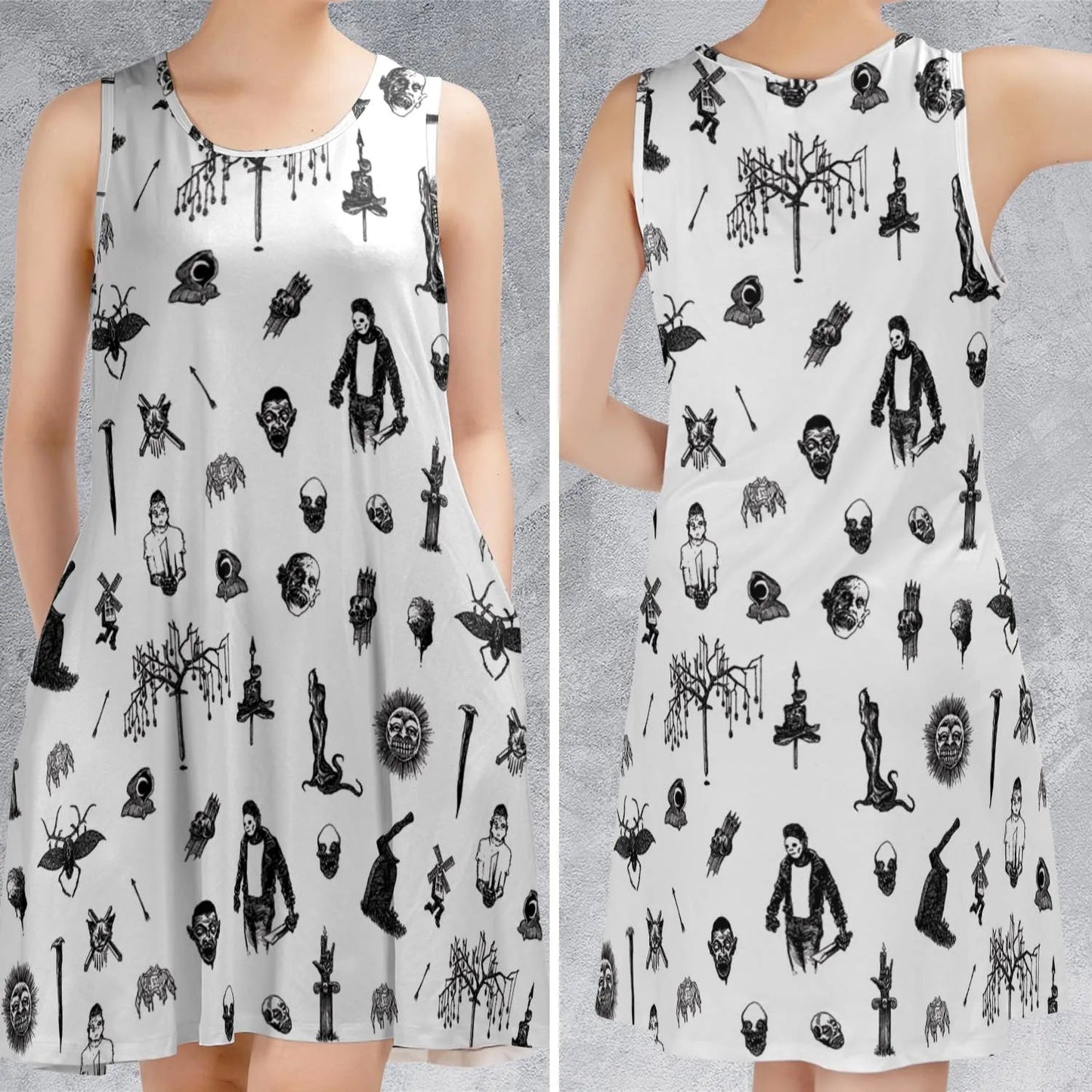 Casual Sleeveless Dress - XADXZTBH