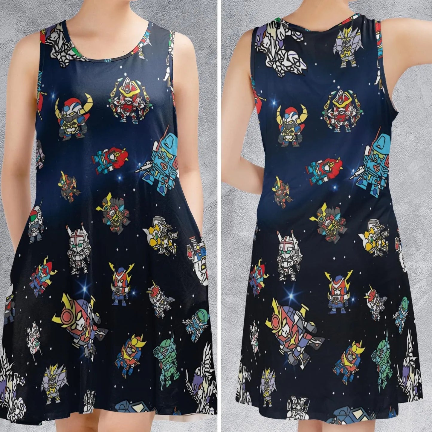 Casual Sleeveless Dress - PH1ZXWAF