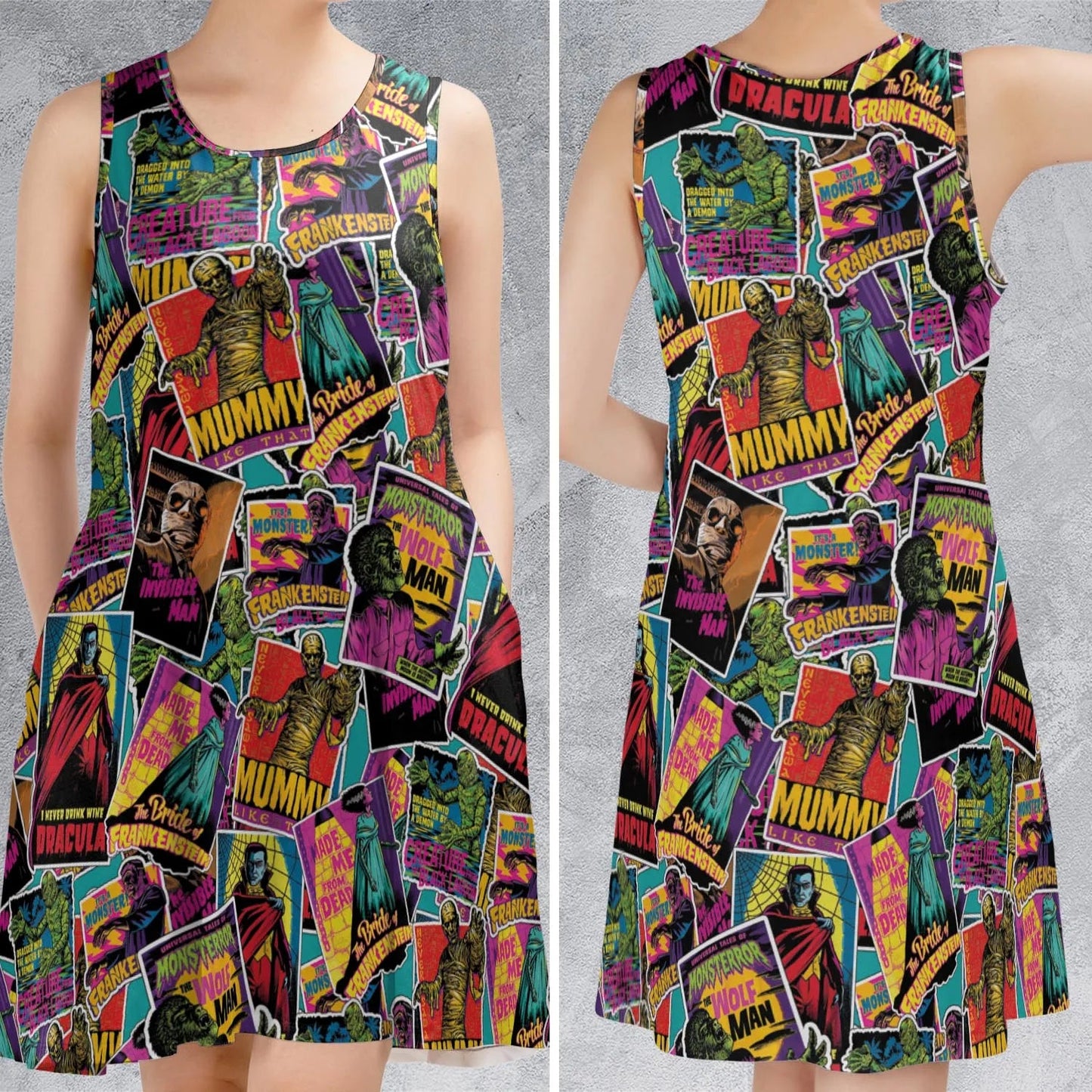 Casual Sleeveless Dress - NGMEUFPF