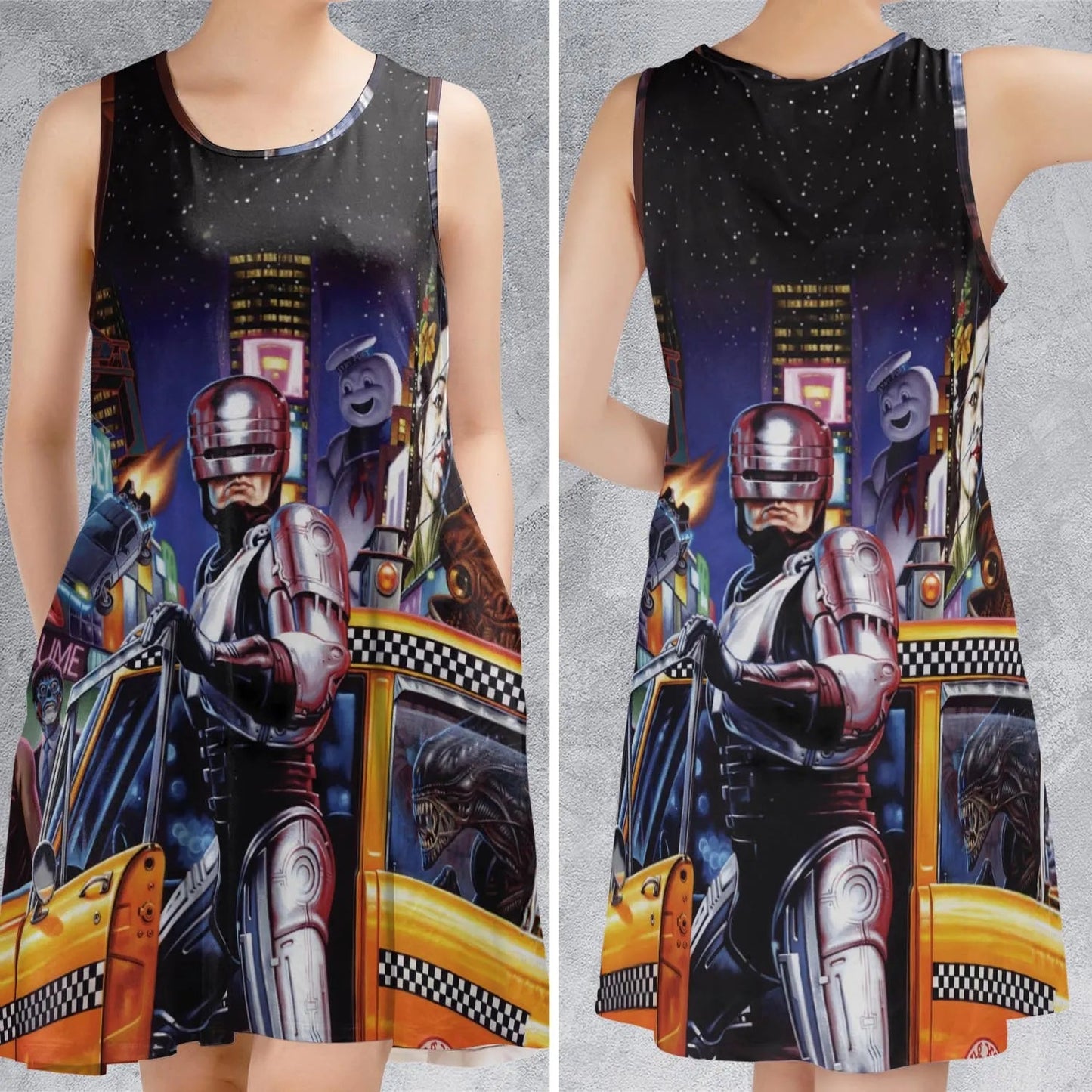 Casual Sleeveless Dress - 78GRXF1V