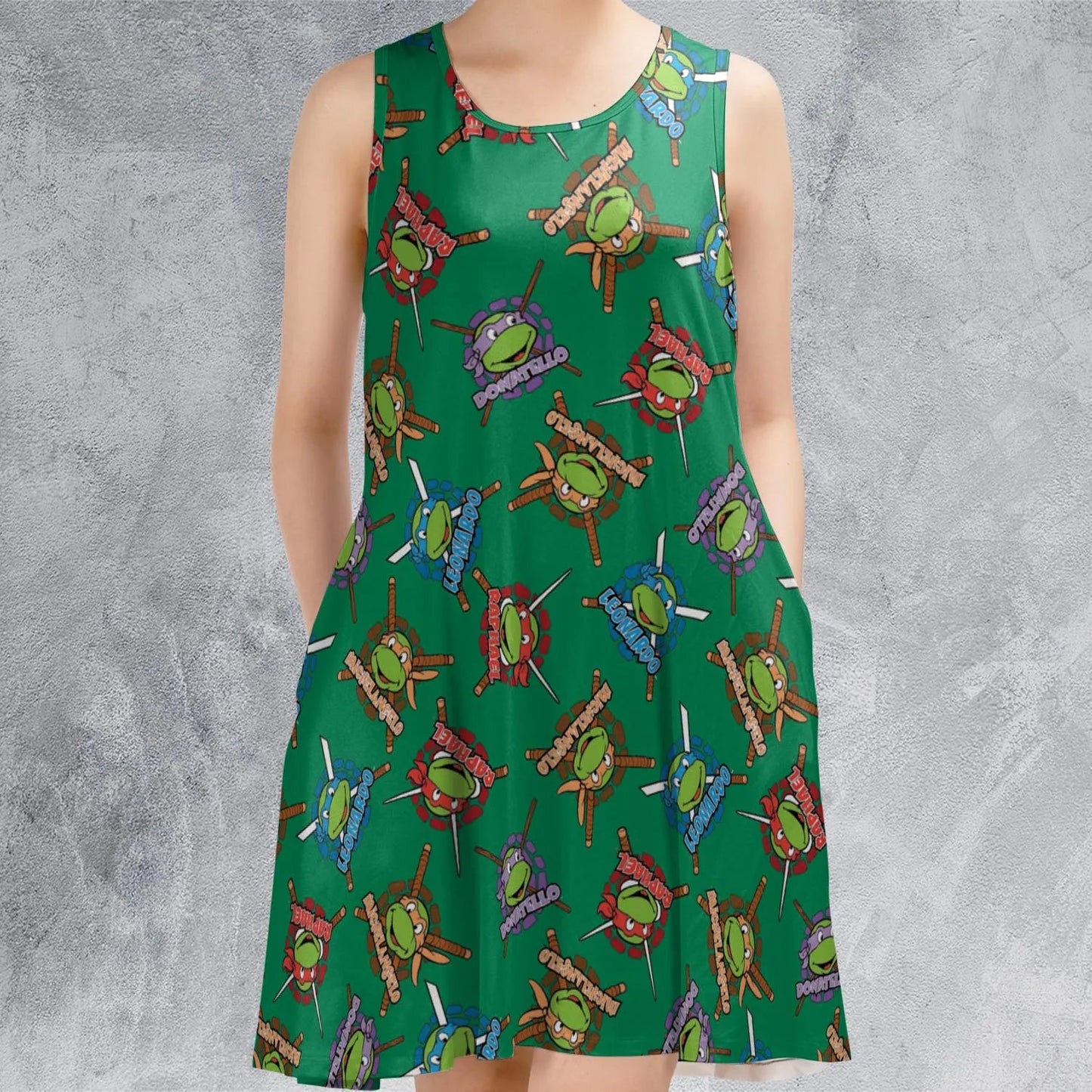 Casual Sleeveless Dress - Z49LWNQ6