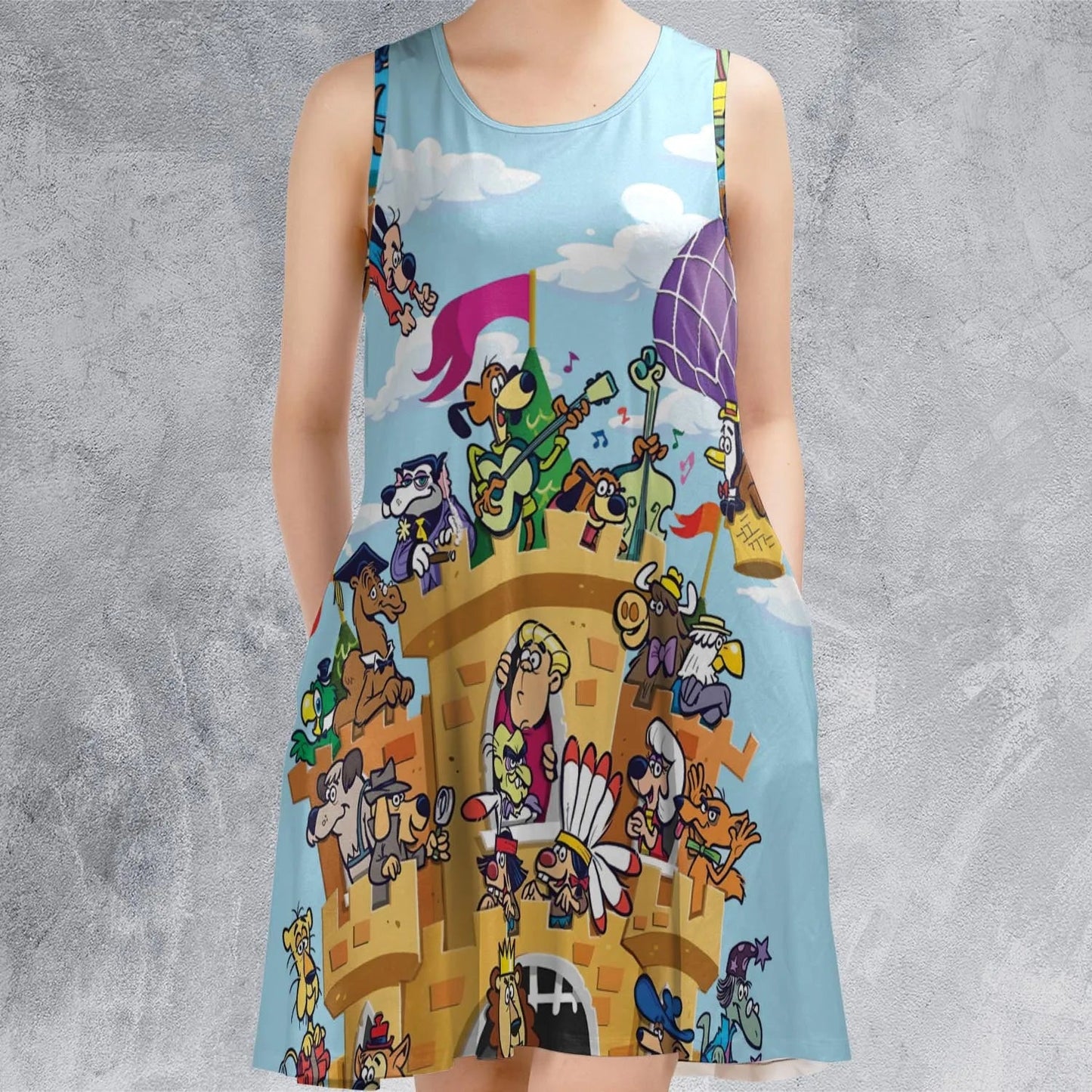 Casual Sleeveless Dress - 4X4JHZBJ