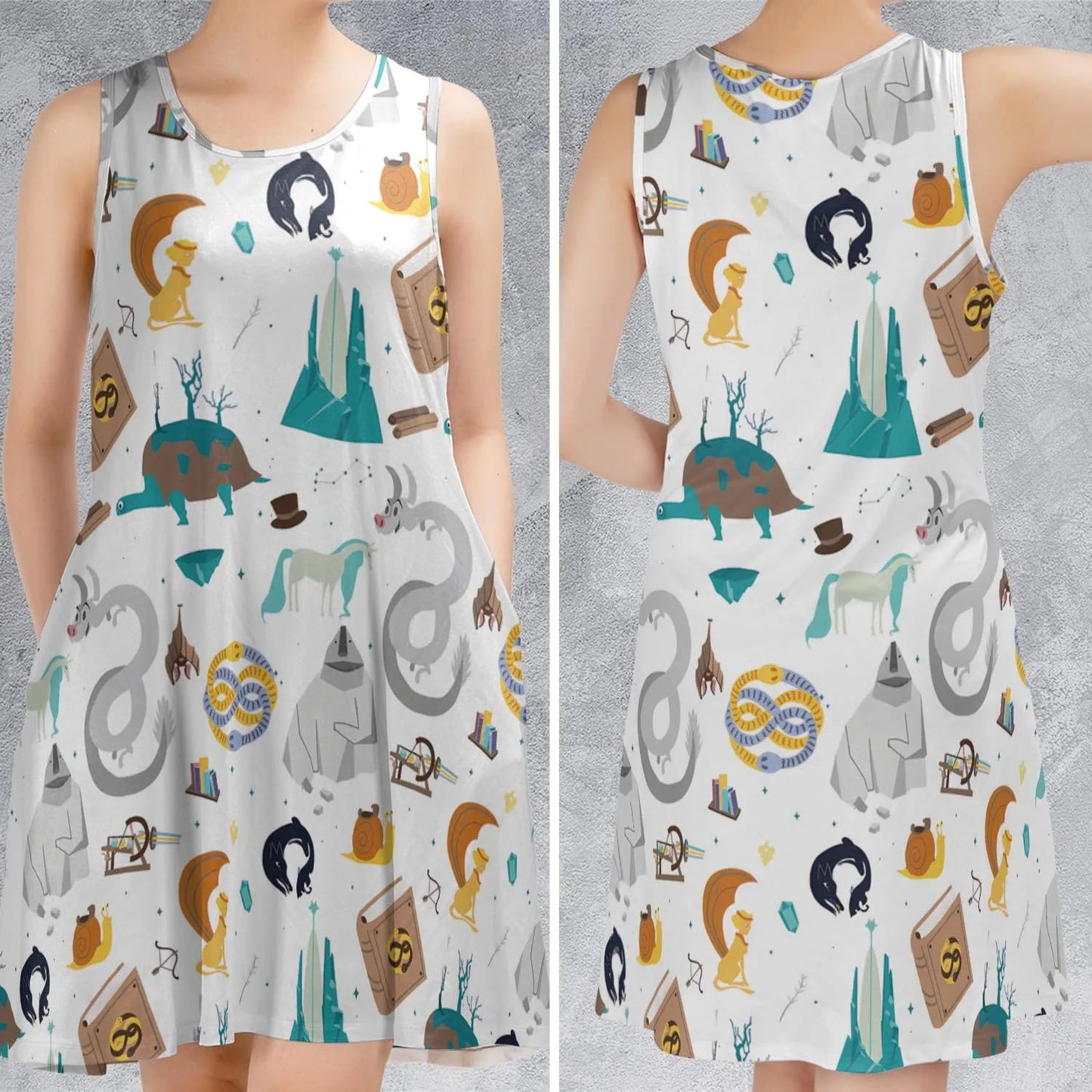 Casual Sleeveless Dress - H13SA1A5
