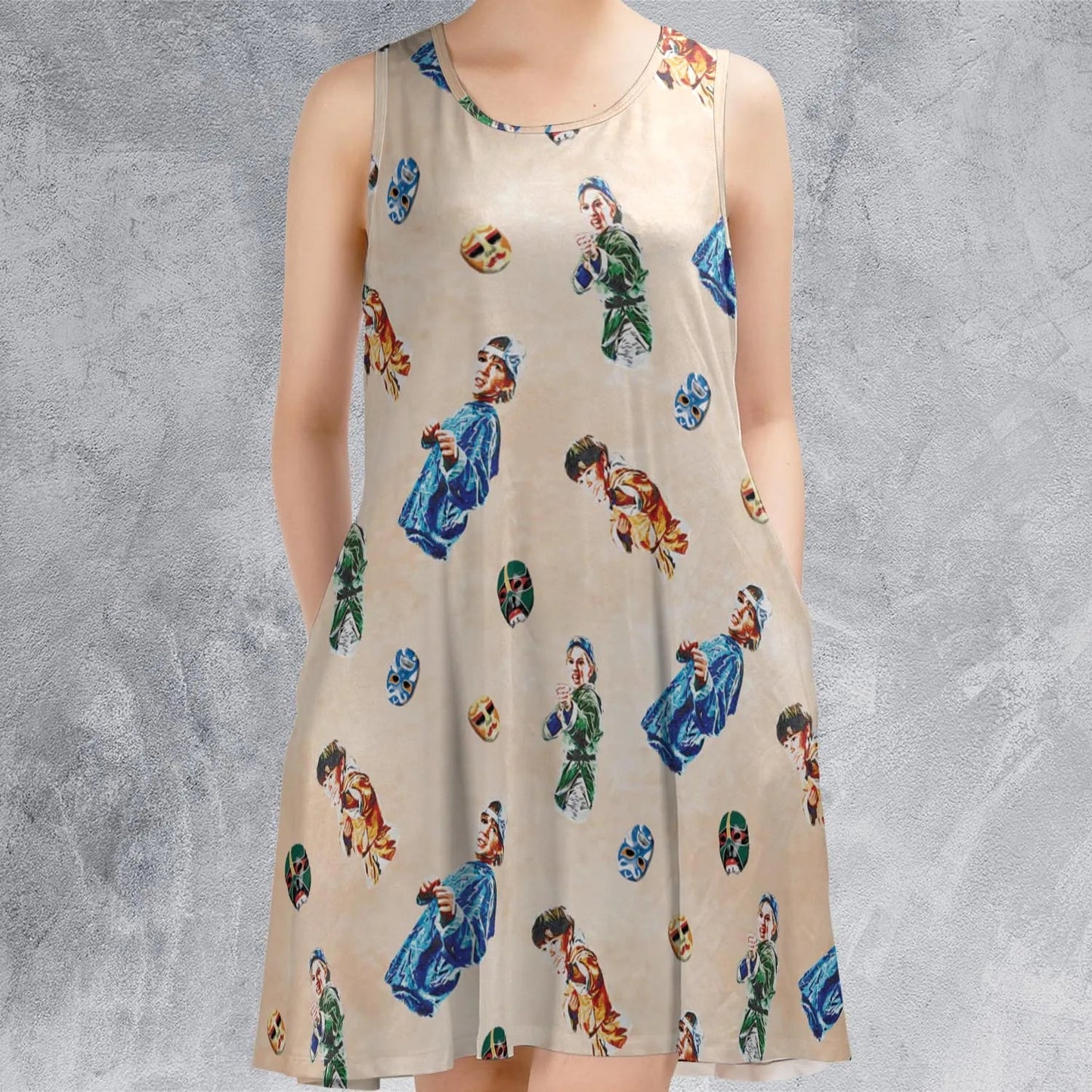 Casual Sleeveless Dress - 7C35XTND