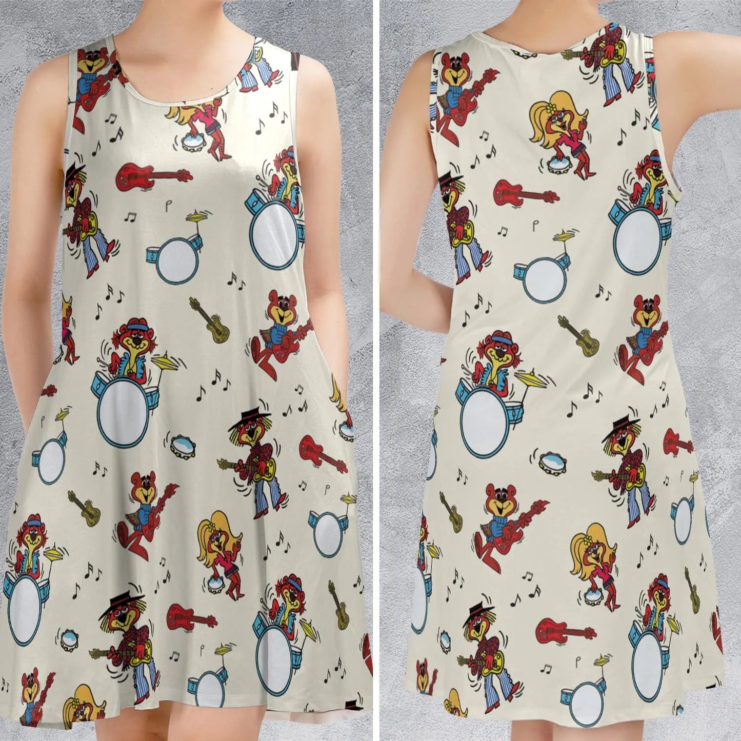 Casual Sleeveless Dress - 48YWQGAM