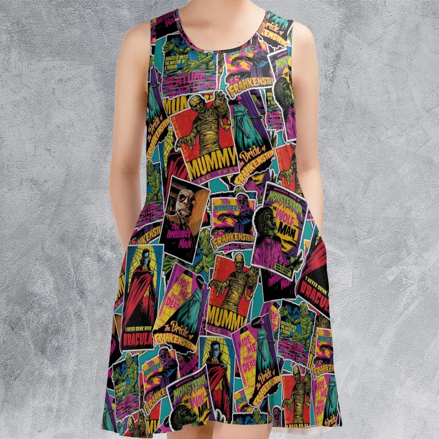 Casual Sleeveless Dress - NGMEUFPF