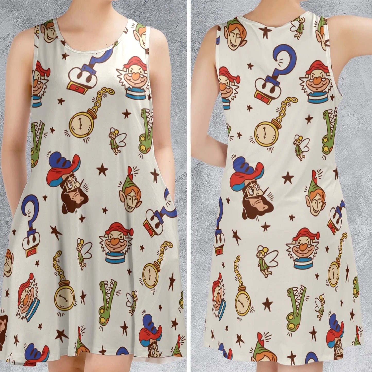 Casual Sleeveless Dress - WHQKZMLC