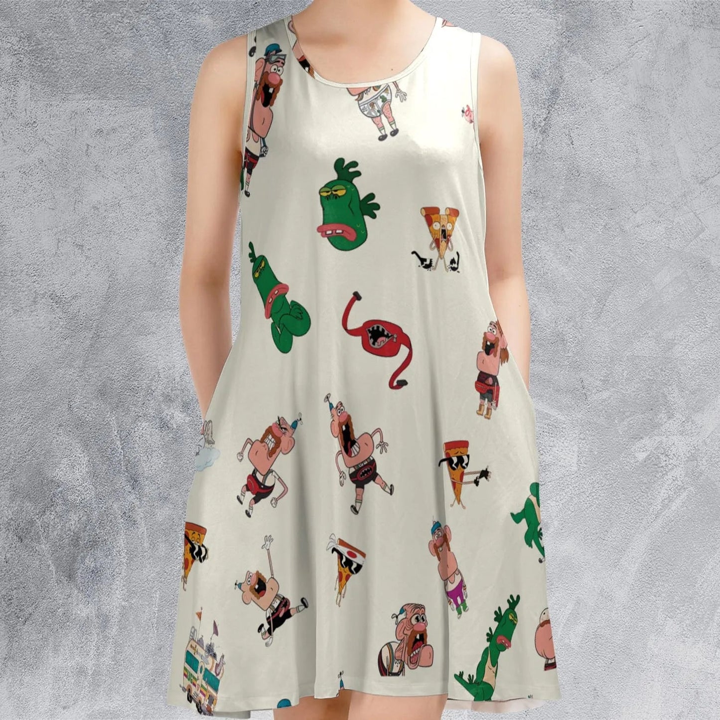Casual Sleeveless Dress - TJB18LSH