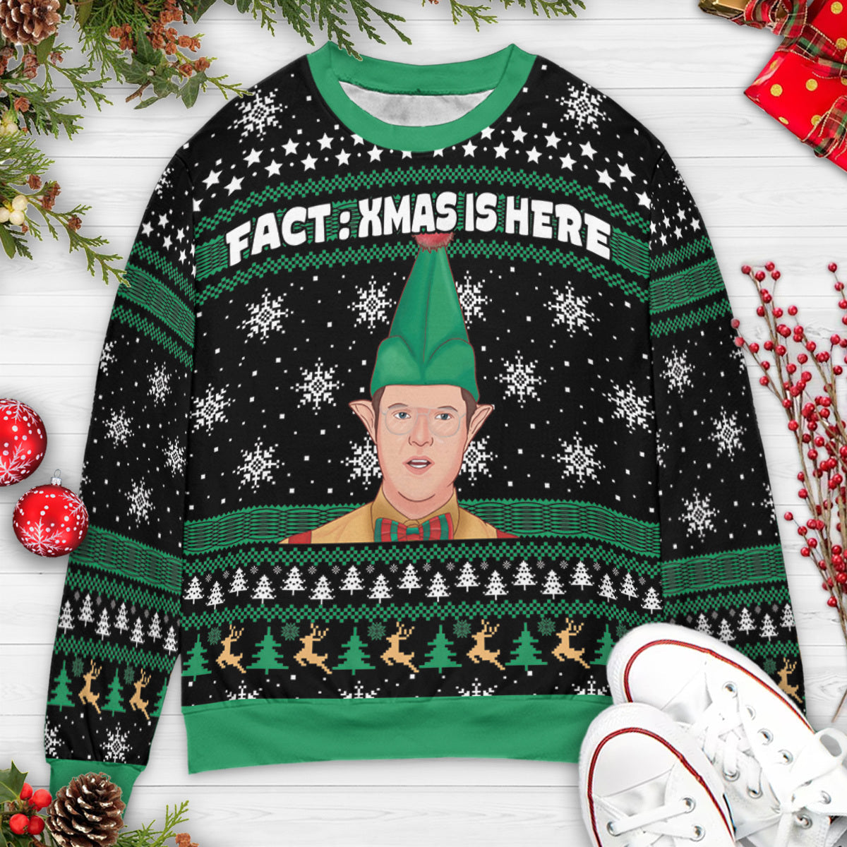 Ugly Christmas Sweatshirt - Q4TLJK9W