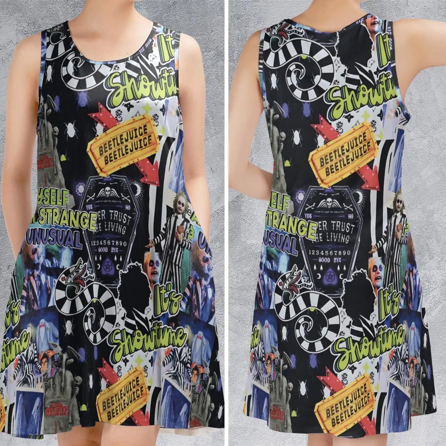 Casual Sleeveless Dress - ZJYKFWH2