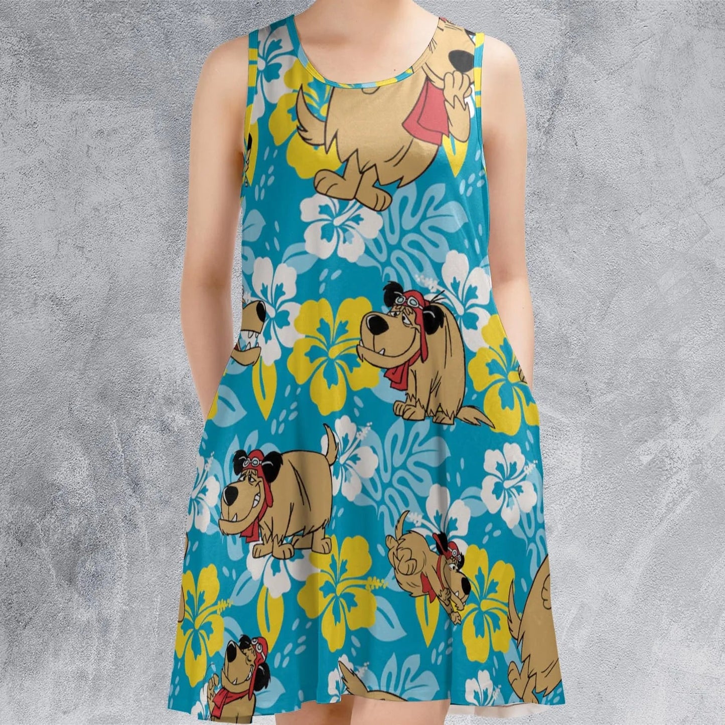 Casual Sleeveless Dress - K78YP8E9