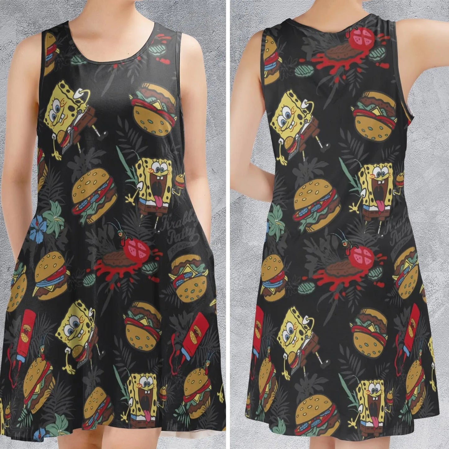 Casual Sleeveless Dress - F69YENBJ