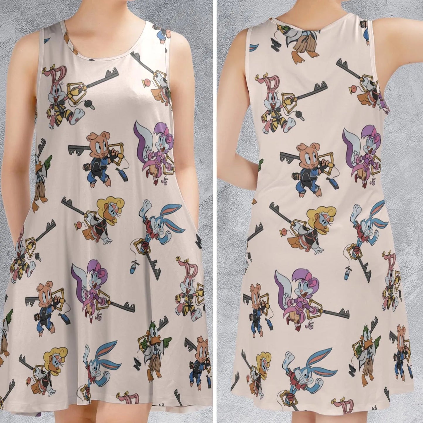 Casual Sleeveless Dress - 9A429KVC
