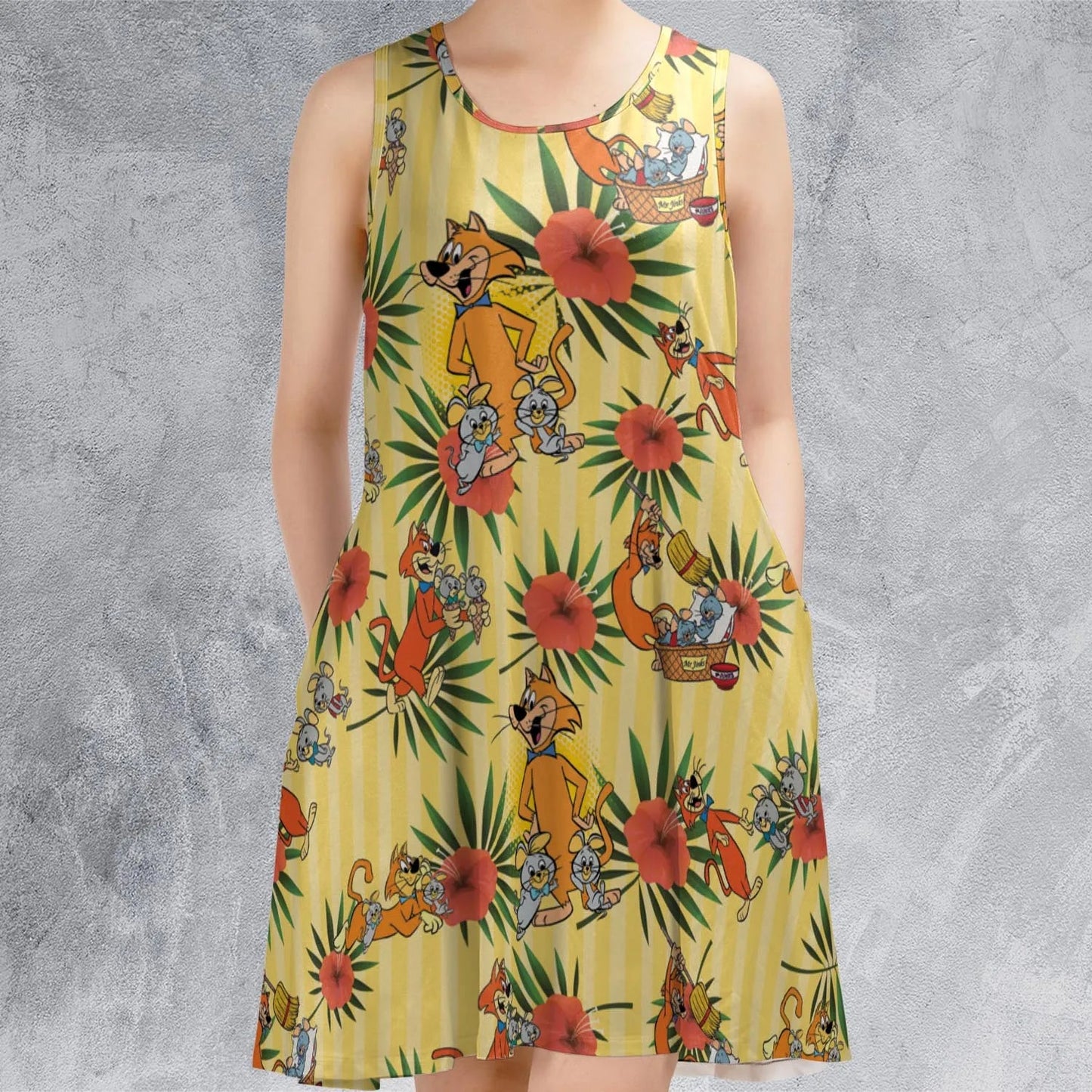 Casual Sleeveless Dress - EXNCBG72