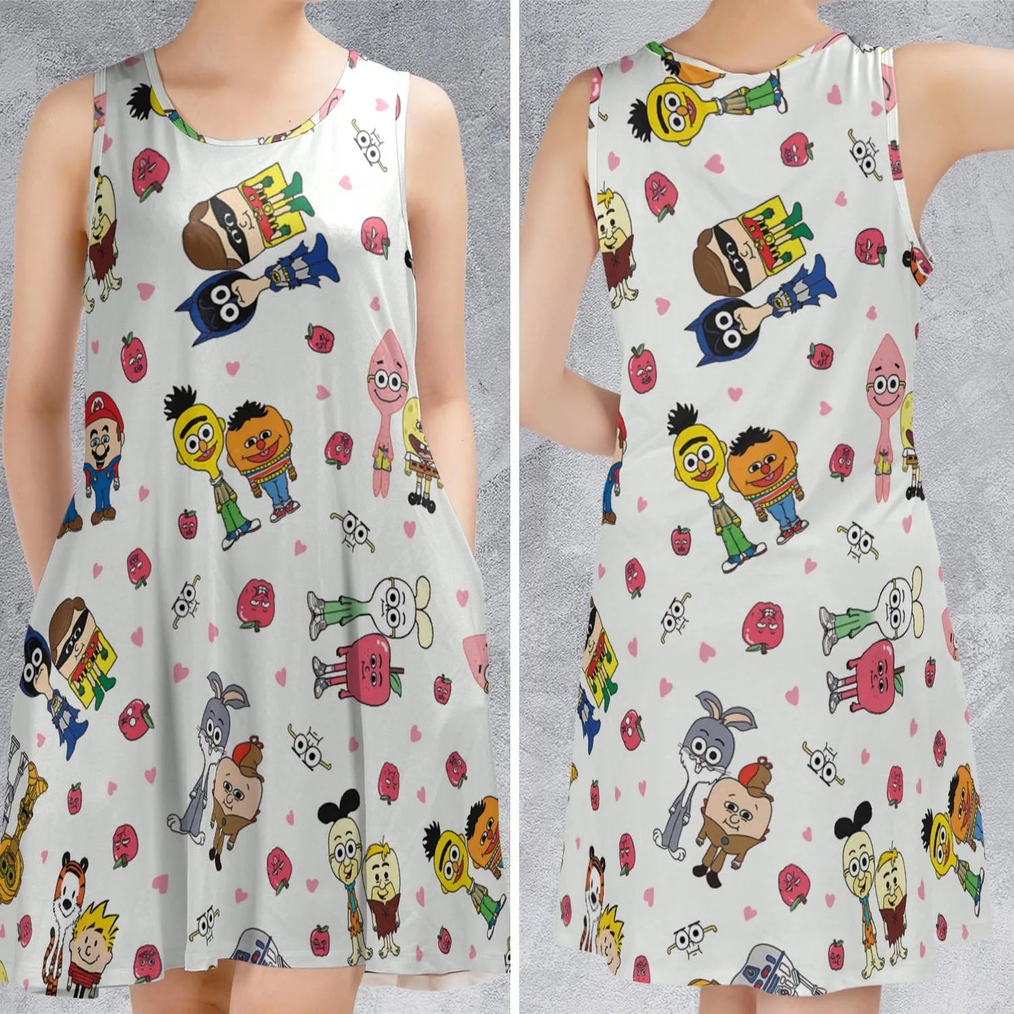 Casual Sleeveless Dress - 3EN7AXXD