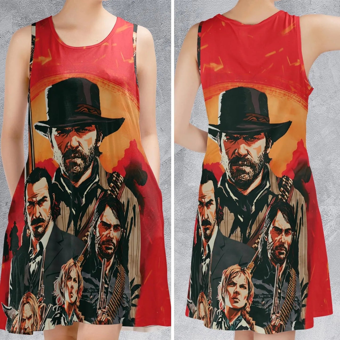 Casual Sleeveless Dress - TVKZQPC6